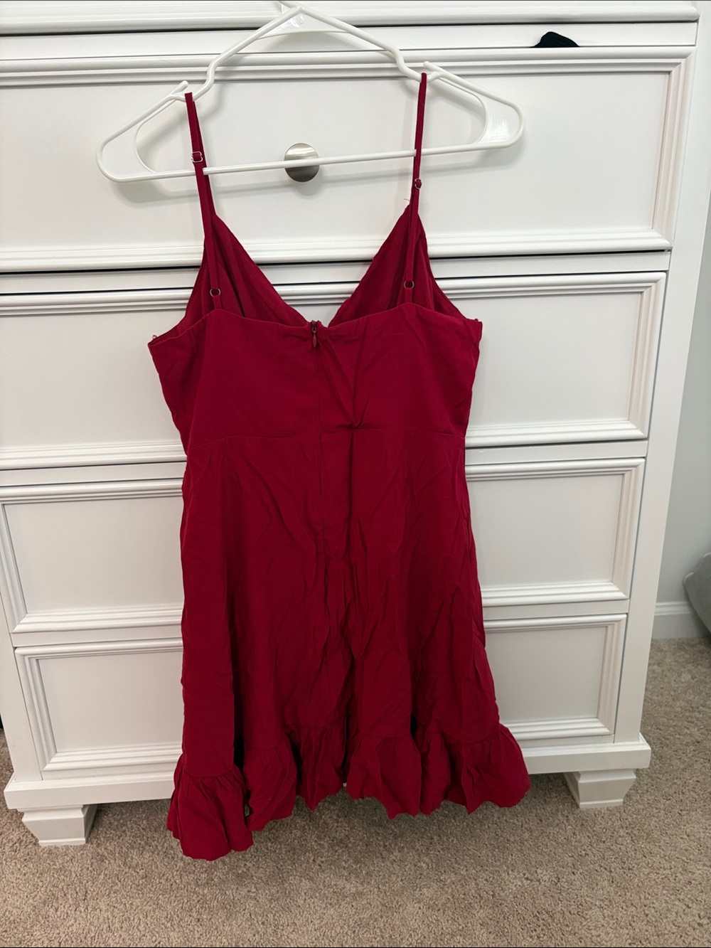 Altar'd State Raspberry Red Mini Wrap Dress - Picture 2 of 4